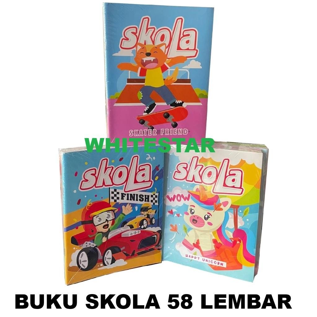 

buku tulis garis skola 58 lembar (by sidu / sinar dunia)