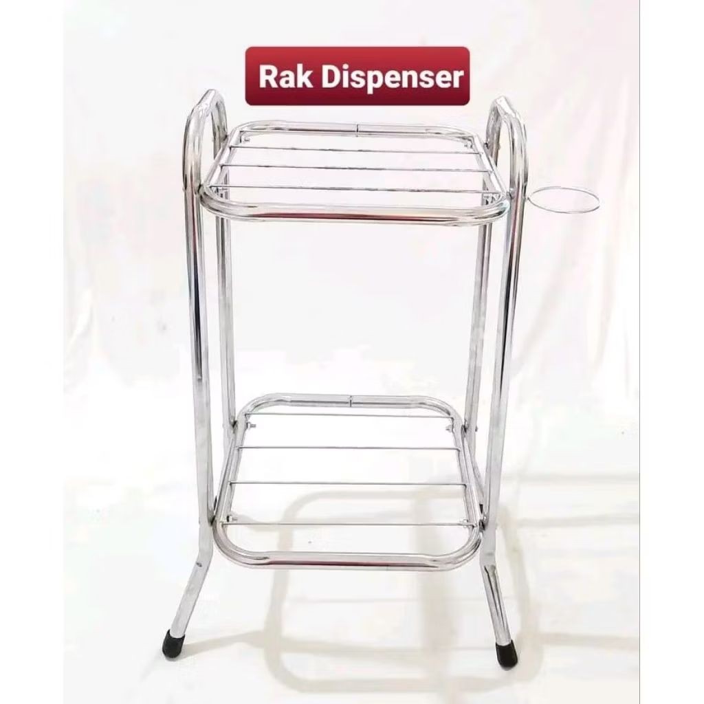 

Rak meja tempat dispenser galon serbaguna 2 susun