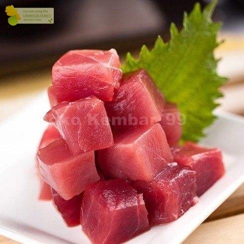 

Ikan Tuna Segar 1Kg Ikan Tuna Cubes Tuna Cube Daging Ikan Tuna Premium Segar