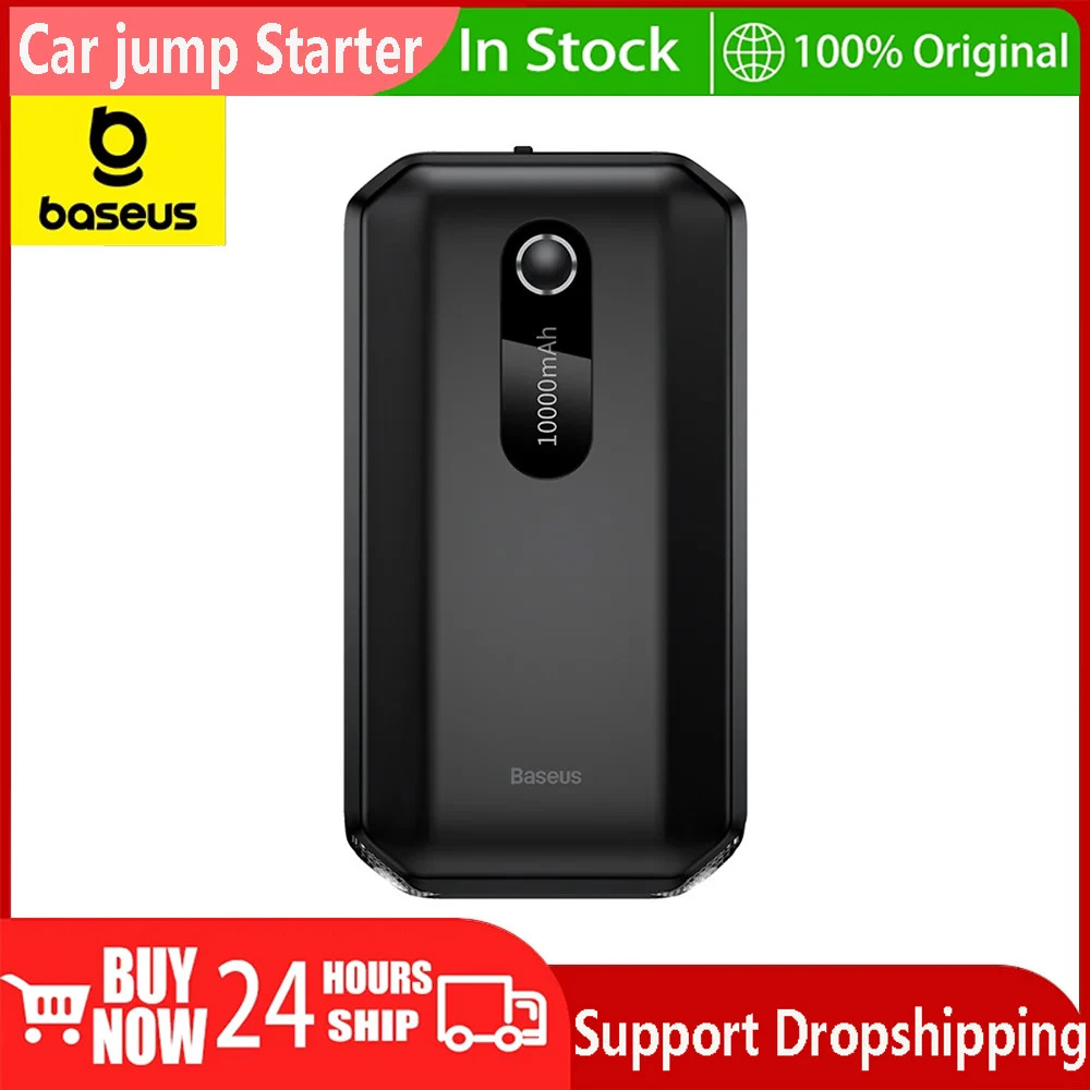 Baseus Car Jump Starter Starting Device 1000A Power Bank 10000mAh Jumpstarter Auto Buster Emergency 