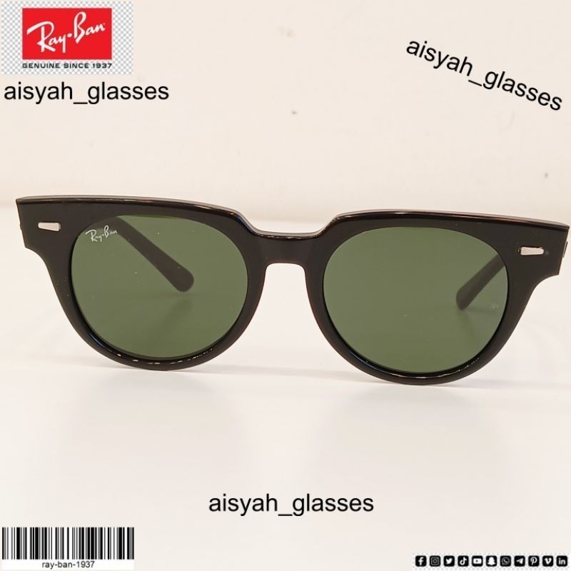 Kacamata Hitam WAYFARER METEOR RB2168 Black Doff ORI