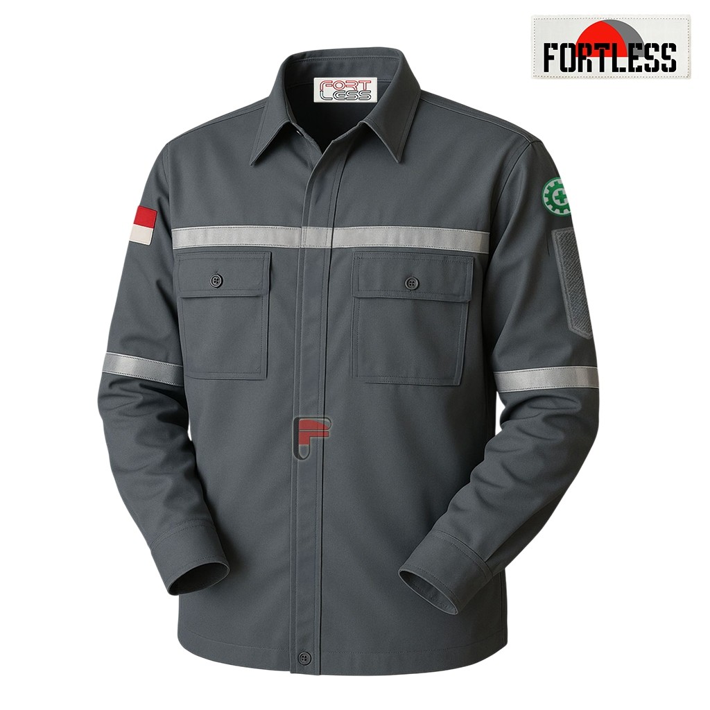 Kemeja Safety - Kemeja Wearpack Safety - Kemeja Kerja - Kemeja Proyek - Kemeja Lapangan-Kemeja Safet