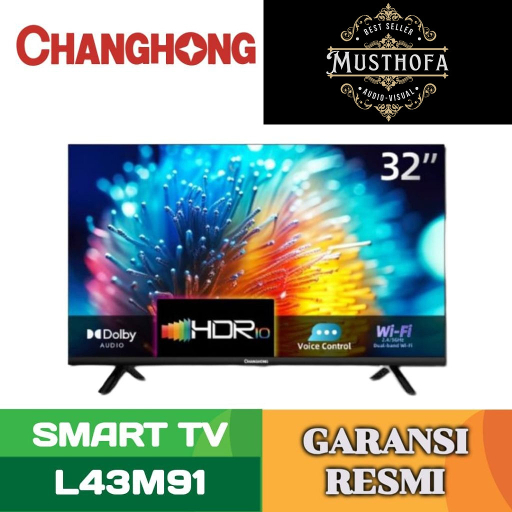 Changhong Google TV 43 inch FHD Google Smart TV Digital TV (L43M91)