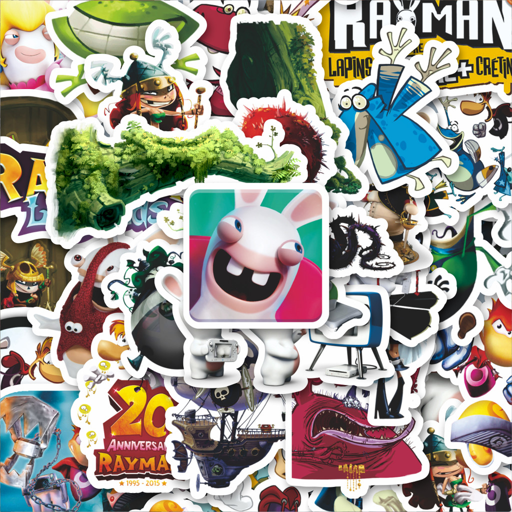 

100PCS Lucu Stiker Game Series Rayman Universe Character Mix 1 Stiker Aesthetic Stiker Anti Air Stikers Berperekat Waterproof sticker decal buat Motor Helm Buku Journal Koper Casing HP Laptop Botol Minum Hadiah anak