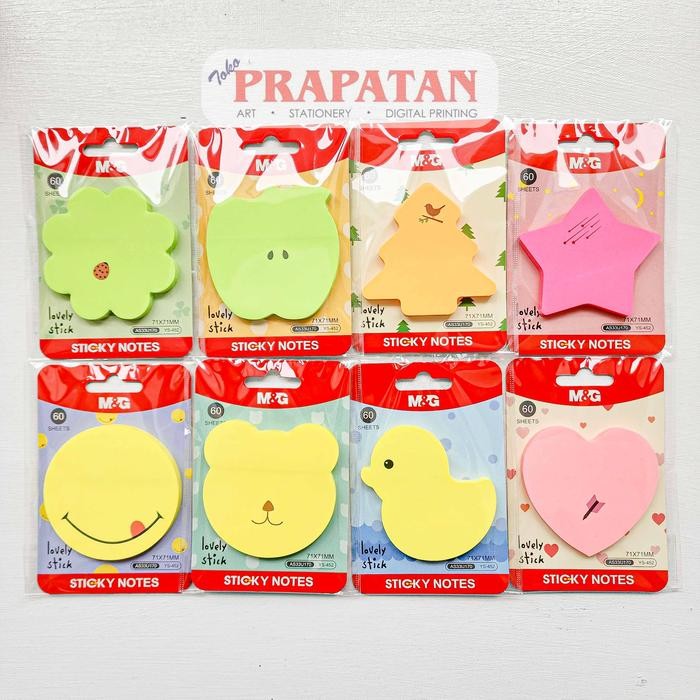 

M&G Shape Sticky Note YS-452 | Notes Memo Tempel Bentuk - CLOVER