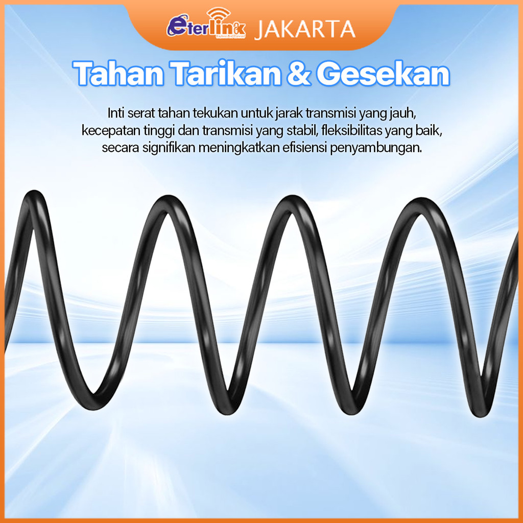 INSTAN [ ] Kabel Fiber Dropcore 1 Core 1000 Meter Kabel Fiber Optik 1000m FTTH