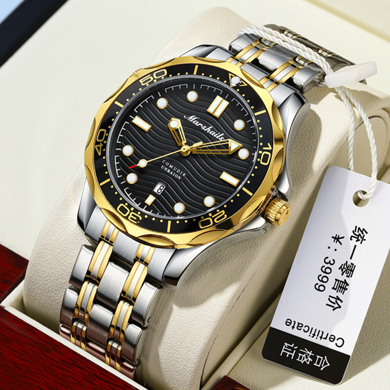 

Jam Tangan Haima 300 Pria Kalender Bercahaya Tahan Air Kuarsa Bercahaya