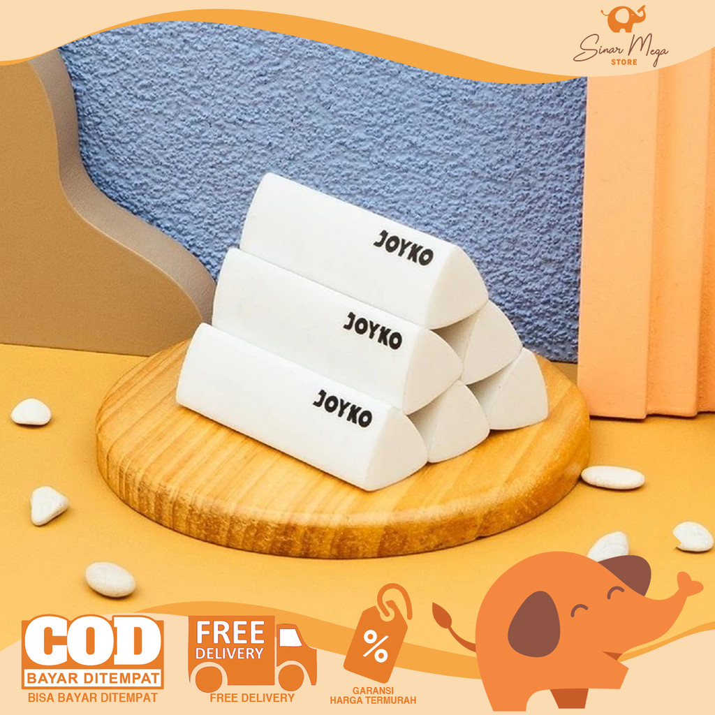 

JOYKO ER-156 Triangle Eraser - Karet Penghapus SET Isi 6 Murah