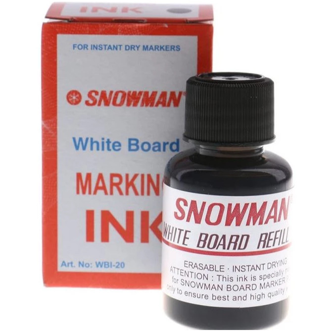 

[BISA DI HAPUS ] Tinta Spidol / Refill Ink Snowman Whiteboard Refil tinta snowman