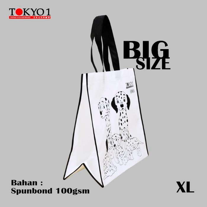 

Tokyo1 Eco Bag XLLebar Dalmatian Dog Tas Belanja Kain Spunbound 148720