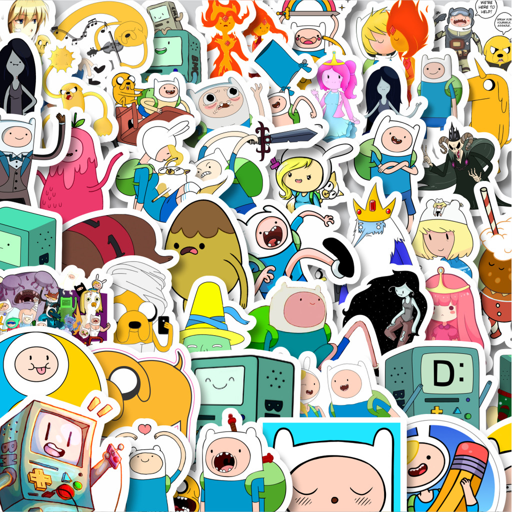 

Stiker Cutting Pack Stiker Kartun Series Adventure Time Character Mix 6 Isi 100Pcs Series Aesthetic Lucu Keren Untuk Koper Bahan Vynil