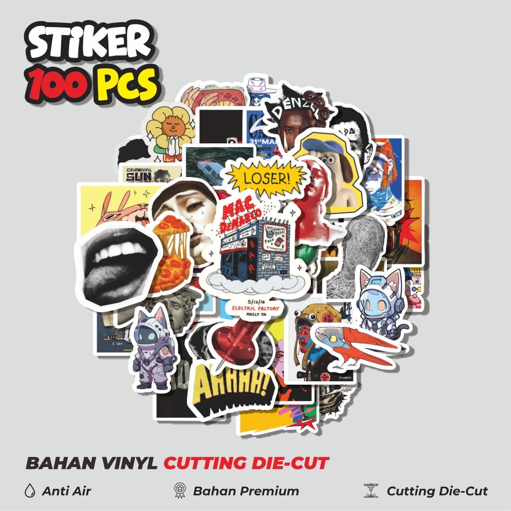 

Terbaru! 50 pcs Stiker Random V11 Dekorasi Lucu Kreatif untuk Notebook, Skateboard, HP