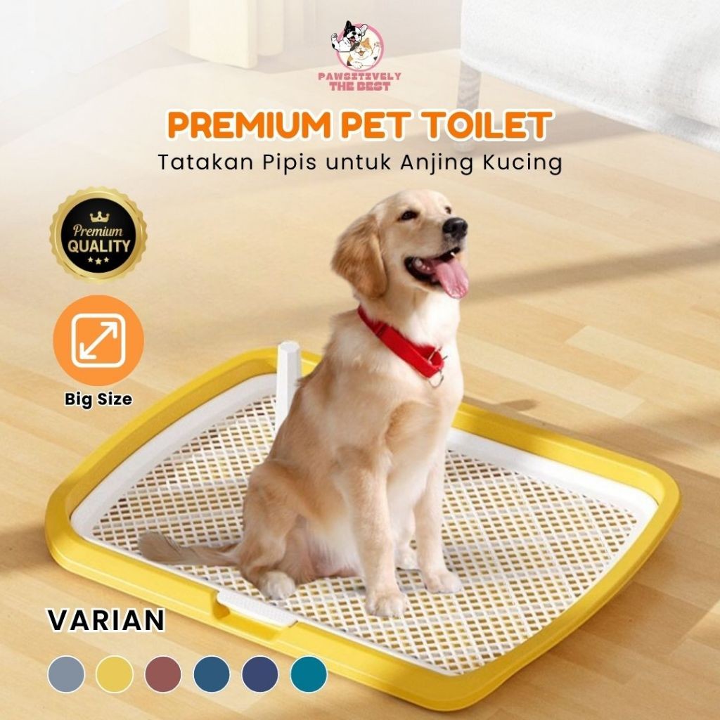 

PREMIUM PET TOILET - Tatakan Pipis Anjing Kucing / Hewan Peliharaan Pad Tray Pee Poop Big Size - Pet Toilet - Training Potty Pad Pee Poop Tray besar dan kecil - Tempat Pipis Tipe Datar Untuk Anjing Kucing Anti Licin - Pet Toilet Training Pee Poop