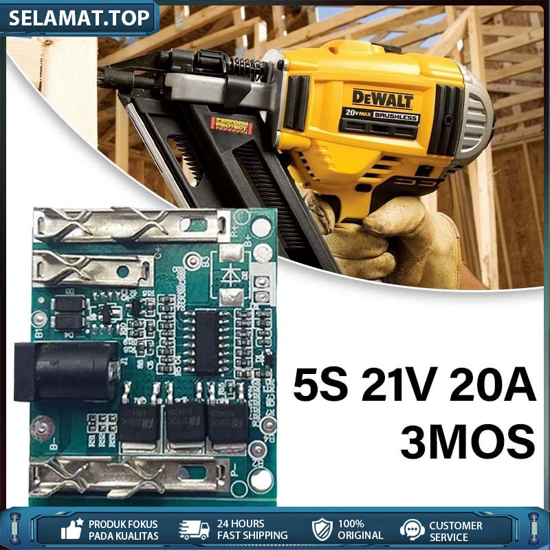 5S 21V 20A Papan Pelindung Baterai Papan Sparepart Baterai Papan Perlindungan Baterai Lithium Bor co