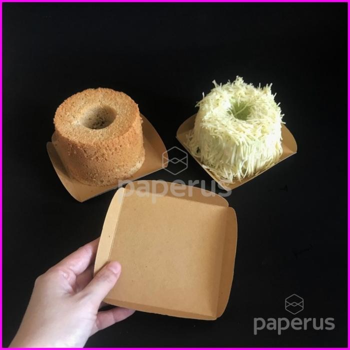 

Promo Alas Chiffon Cake Tatakan Cake 1 Pack Isi 100 Pcs Paper Plate Alas Kue - putih - kecil