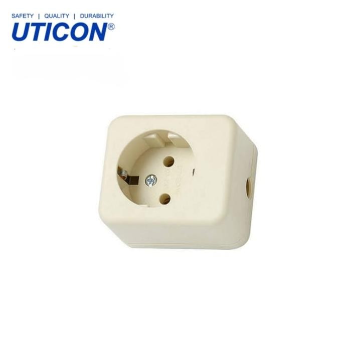 Stop Kontak Uticon StopKontak Uticon 1 Lobang Stop kontak 1 lobang Stop kontak 1L uticon