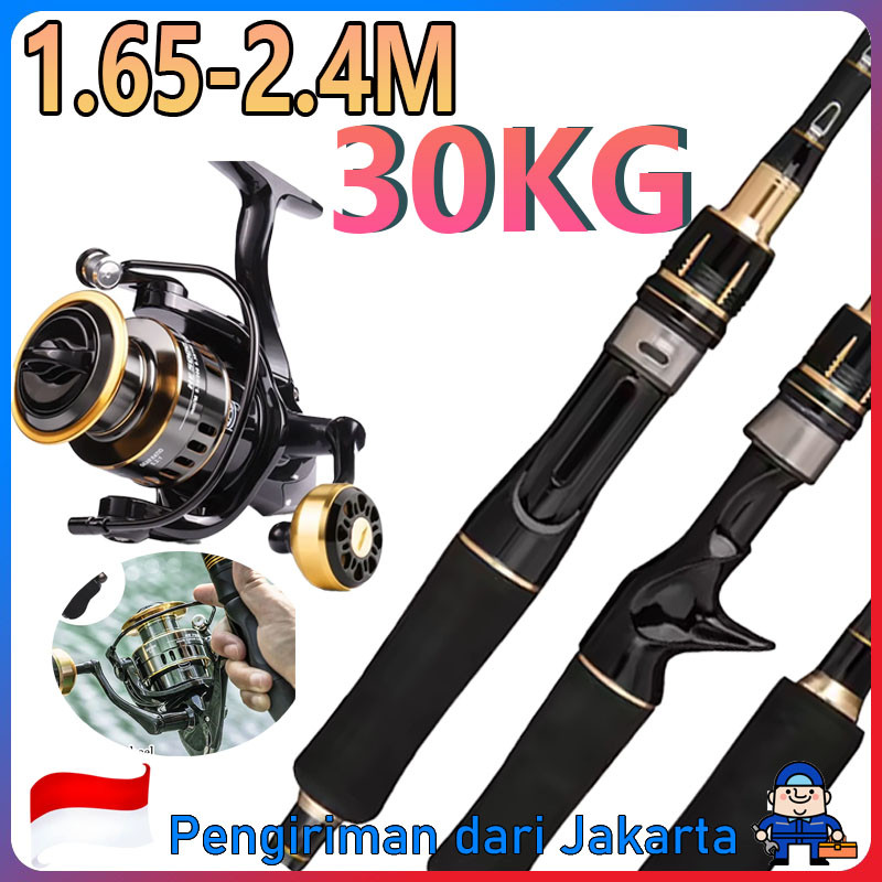 Joran Pancing Set 165cm-240cm 6-12LB REEL 1000-7000 Joran UL Carbon Pancingan Set Lengkap