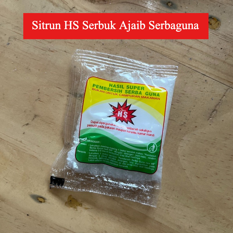 Sitrun HS Biang Serbuk Serba Guna Ajaib Pemutih Pakaian Pembersih Kerak Keramik Air Keruh