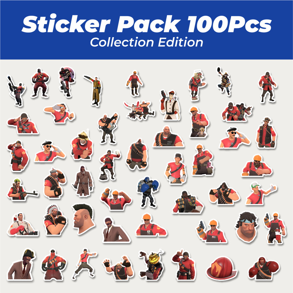 

Hot Stiker Game Series Team Fortres Character V8 Lucu Anti Air Stikers Berperekat Waterproof Sticker Decal Buat Motor Helm Buku Journal Koper Casing HP Laptop Botol Minum