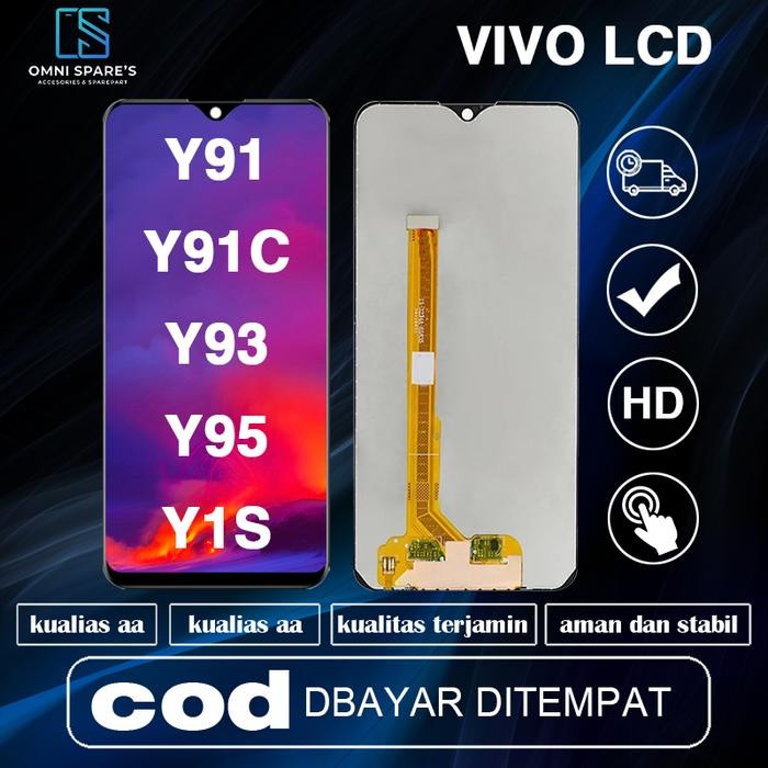 ORI LCD + TOUCHSCREEN VIVO Y91 / Y91C / Y93 / Y95 / Y1S ORIGINAL - ORIGINAL, LCD VIVO Y91