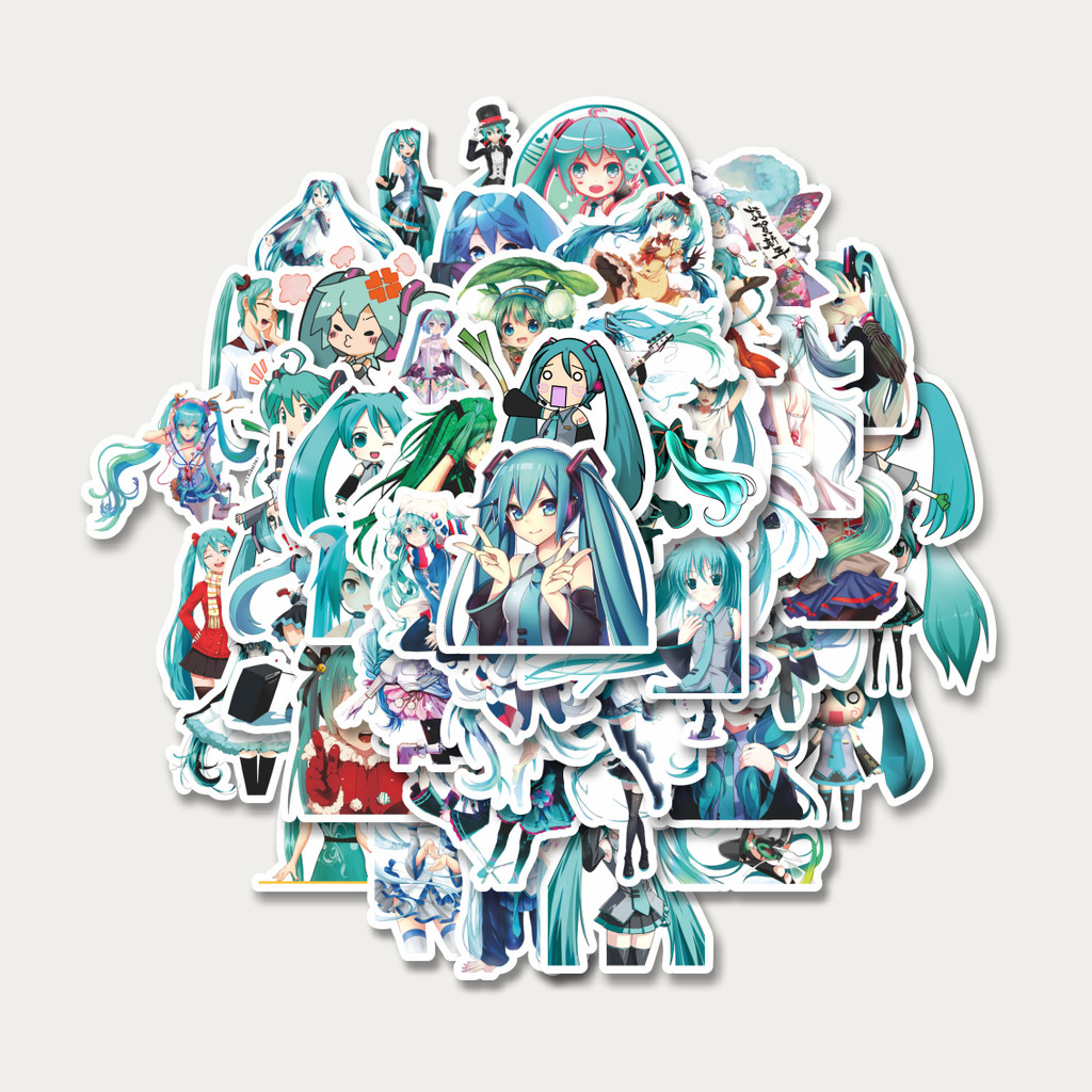 

Sticker Pack Stiker Music Series Hatsune Miku Mix 1 | Sticker TUMBLR | Stiker LAPTOP KOPER HELM