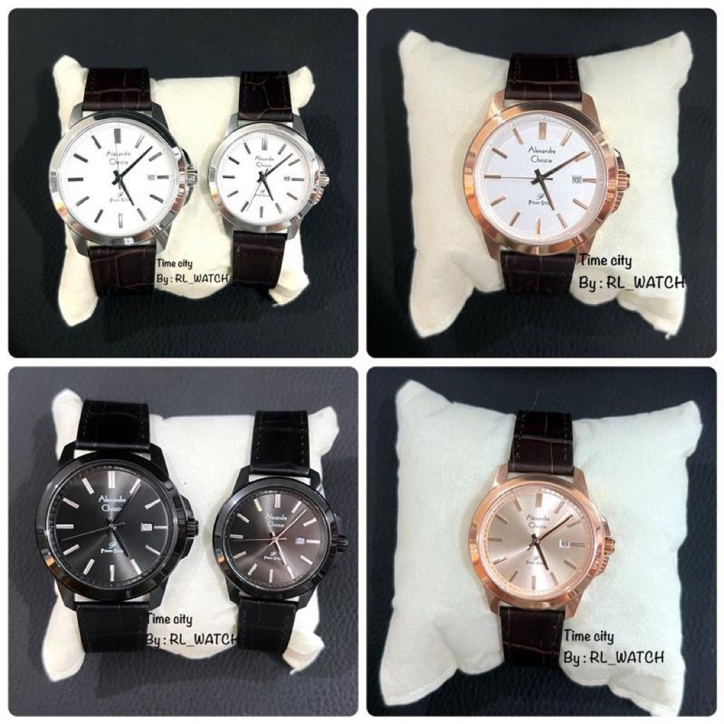 Jam Pria Wanita Alexandre Christie AC1017 Kulit