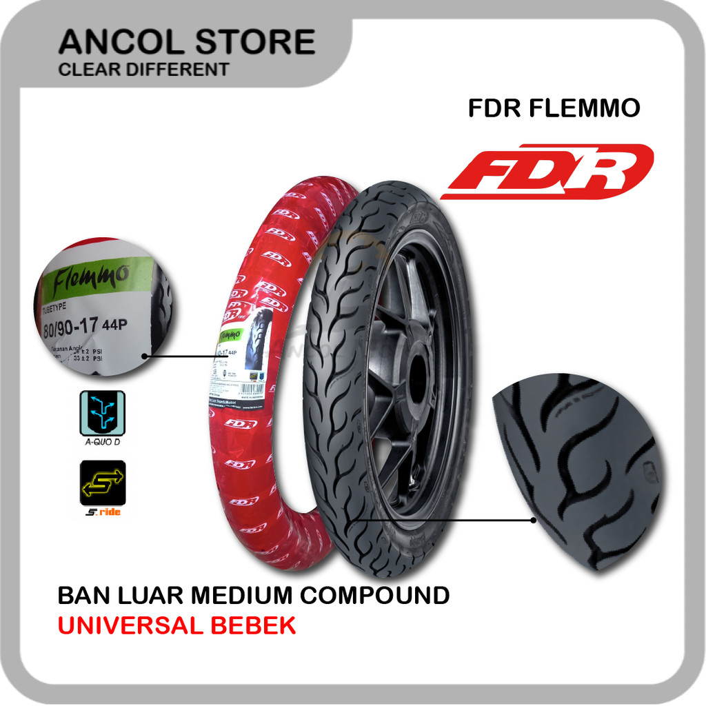 FDR 80/90-17 Flemmo Pro Ban Tubetype Motor Bebek