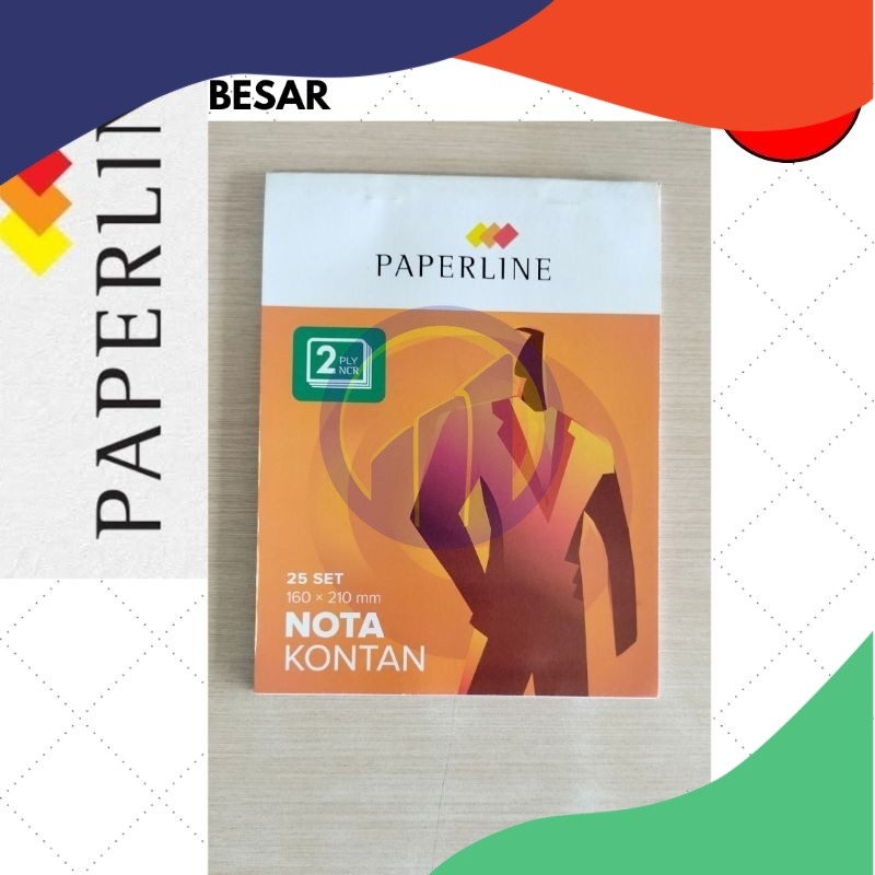 

(Pack=10Pcs) Paperline Nota Kontan 2 Ply Besar B2 Isi 25 Lembar