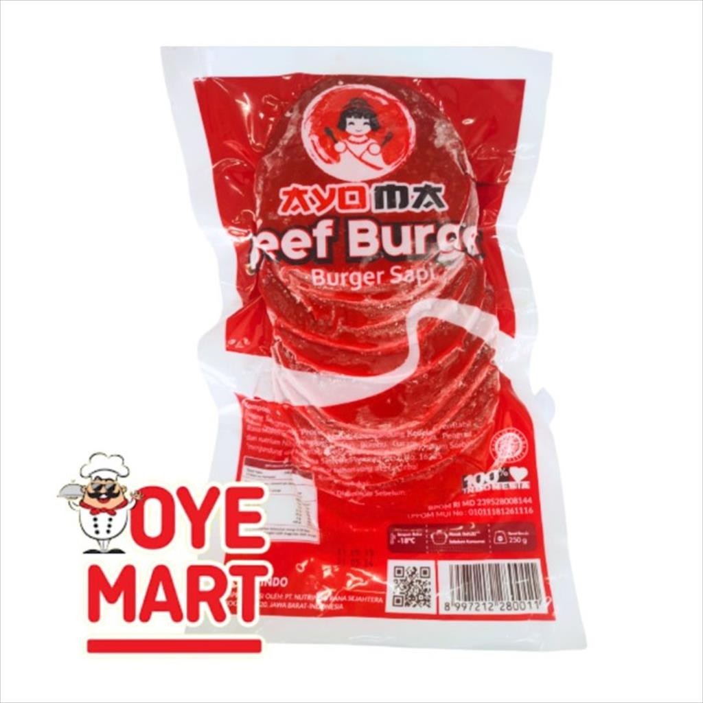 

AYOMA BEEF BURGER 250GR