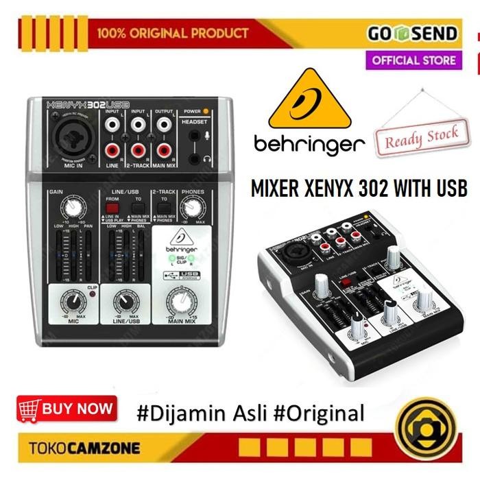 Behringer Xenyx 302 USB With Audio Interface Mixer Xenyx 302 USB