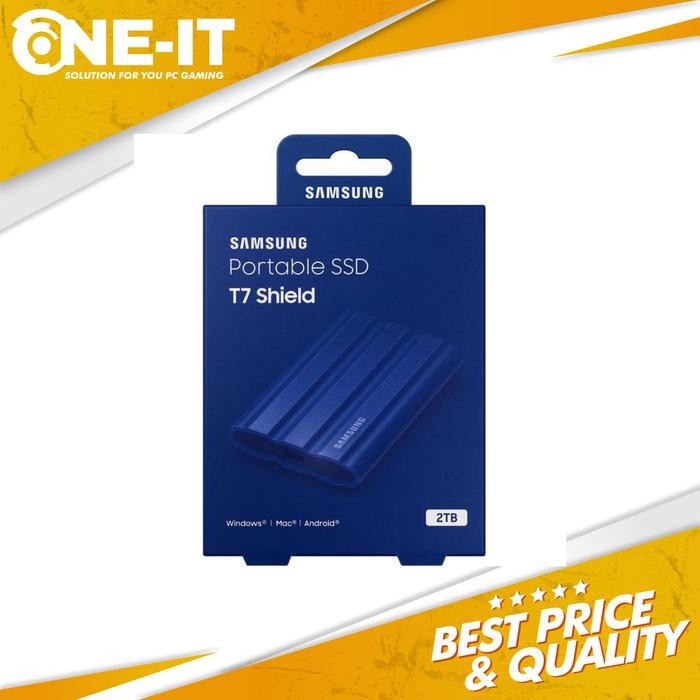 PORTABLE SSD EXTERNAL SAMSUNG T7 SHIELD 2TB BLUE