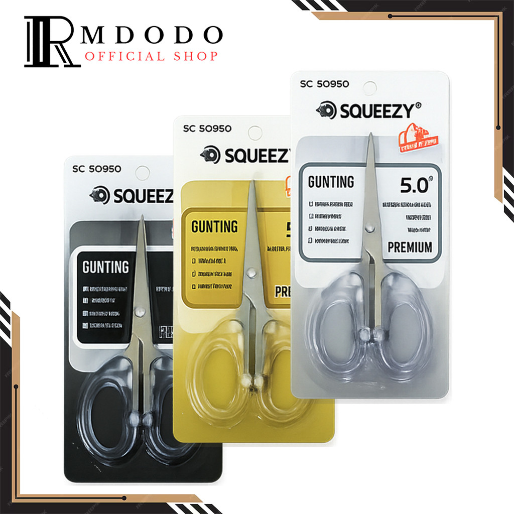 

Rmdodo - Gunting Stainless Steel Transparan 5 Inch / Gunting Kertas Kain Serbaguna SC-SQ350