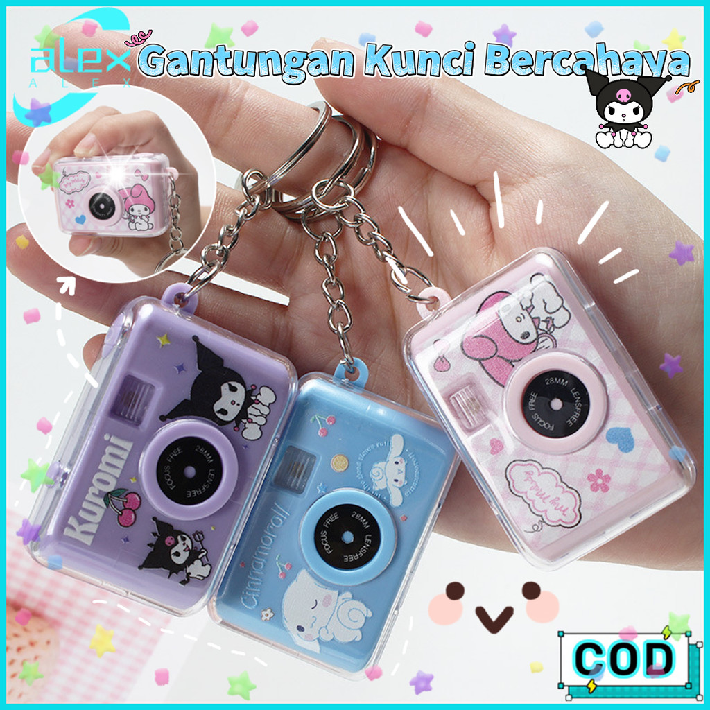 Aksesori Kamera Gantungan Kunci Kamera Liontin Kecil Yang Diterangi Gantungan Kunci Mini Kamera Kame