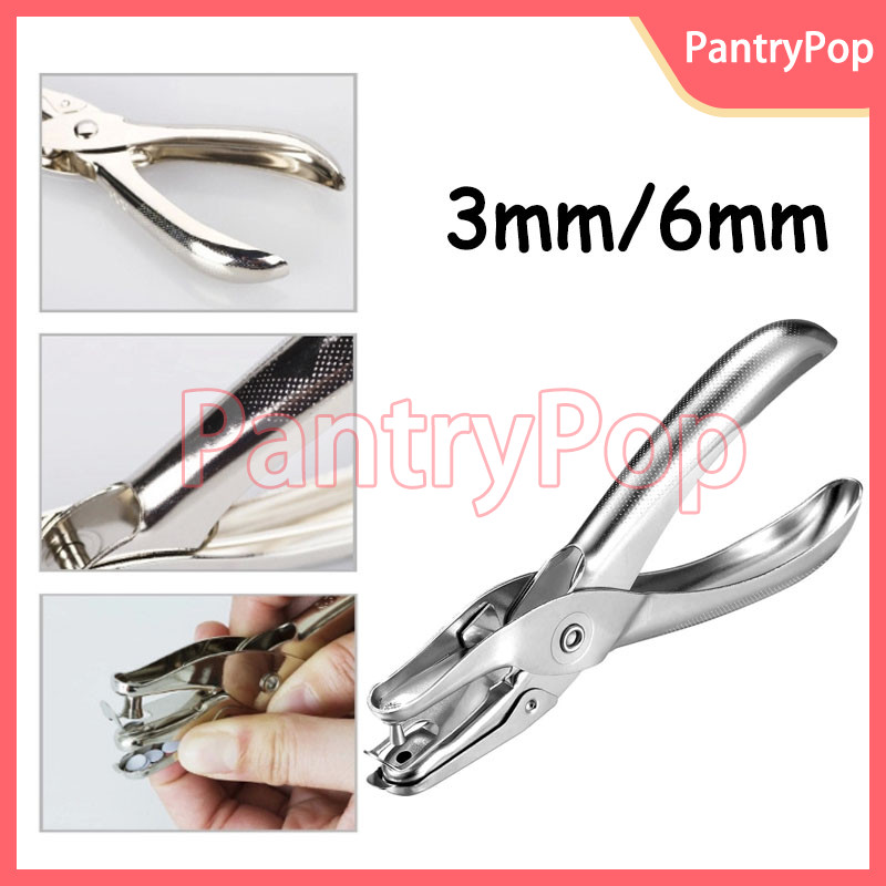 

3 Mm 6mm Punch / One Hole Tag Punch / Ticket Puncher Circle Metal Single Hand Held Hole Punchalat