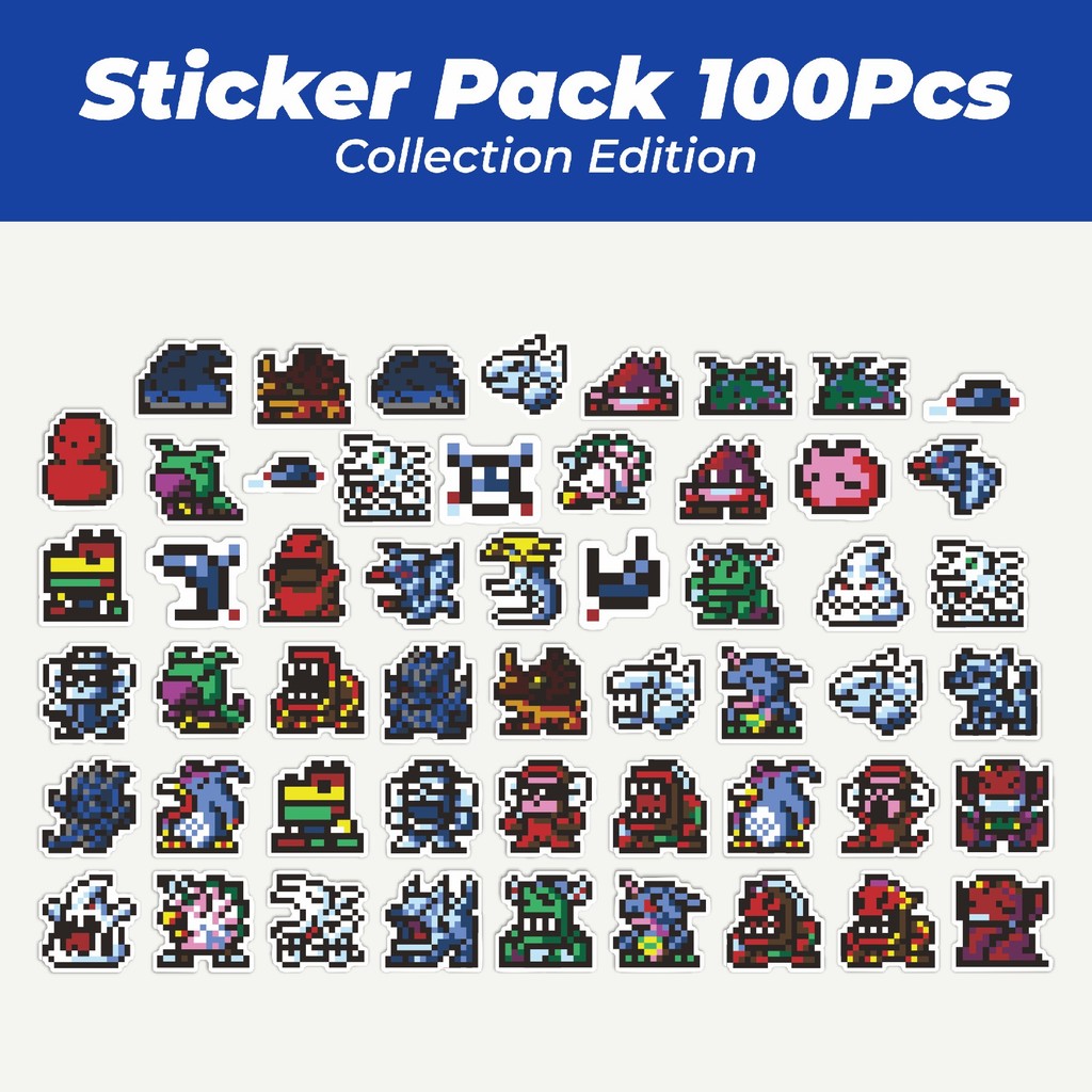 

Hot Stiker Pixel Digimon V21 Lucu Anti Air Stikers Berperekat Waterproof Sticker Decal Buat Motor Helm Buku Journal Koper Casing HP Laptop Botol Minum