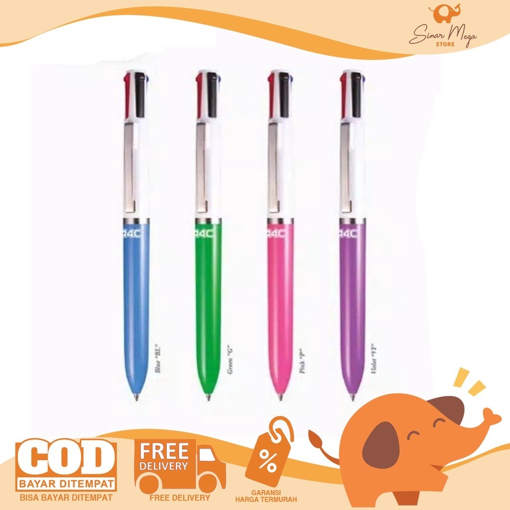 

Zebra Pulpen 4 Warna / Color A4C 0.7