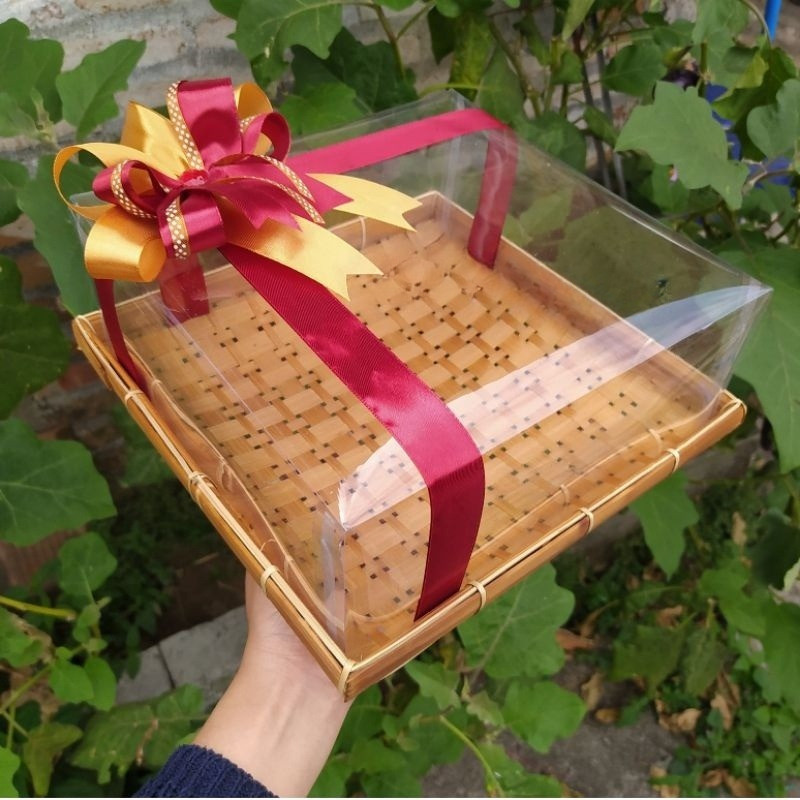 

GROSIR BISA COD Kotak Seserahan TERLARIS Piring kotak mika pita Box hampers seserahan hantaran hampers imlek natal murah box nasi