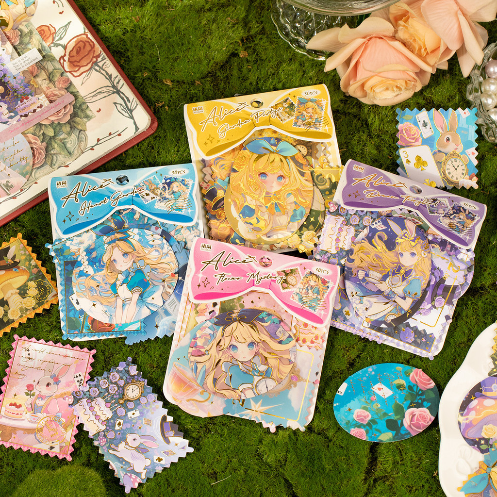 

[HARU] Through the Looking Glass series sticker pack DIY Journaling Scrapbook Diary Aesthetic Natural Plants