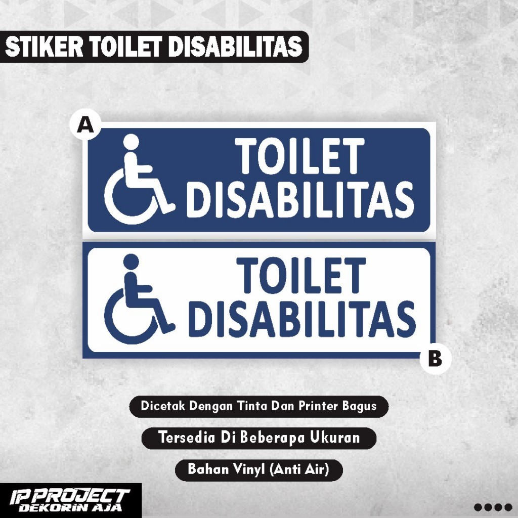

Stiker Toilet Disabilitas / Stiker Toilet Orang Berkebutuhan Khusus