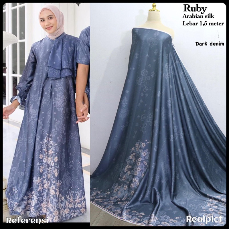 Kain Arabian motif Ruby dan Byan per setengah meter / kain couple / kain seragaman / kain motif sera