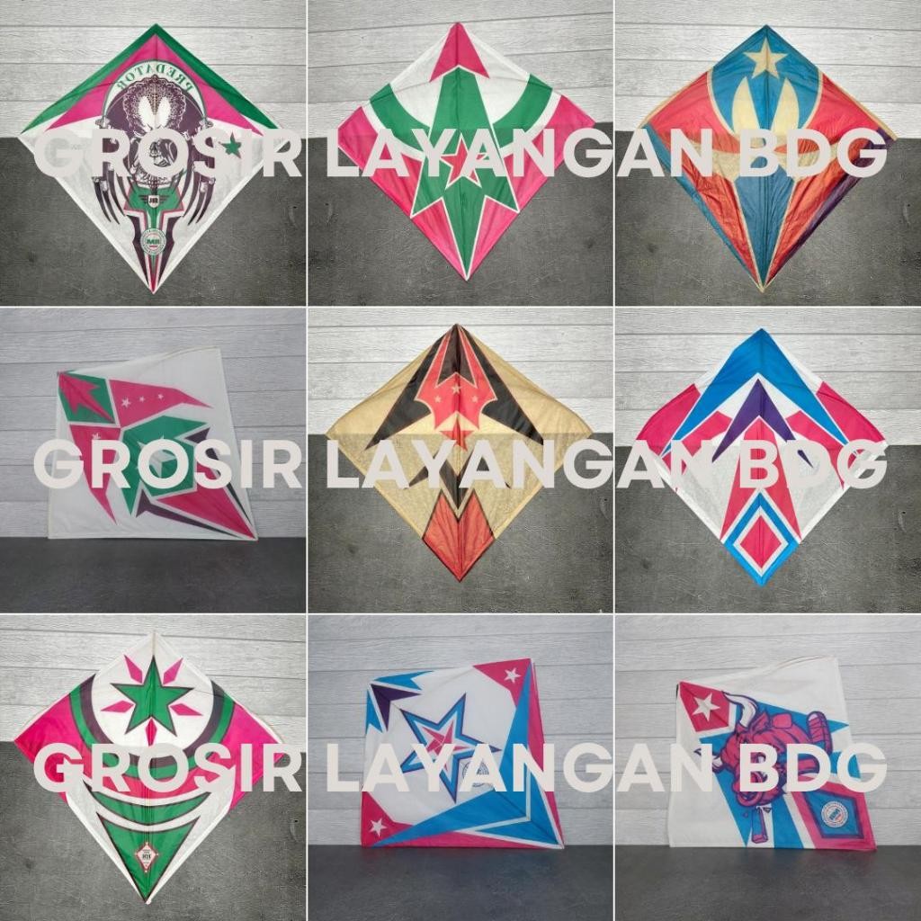 DC LAYANGAN SABLON SUPER  kertas tisu Uk 51× 58 (isi 50 pcs arku ringan & berotot)