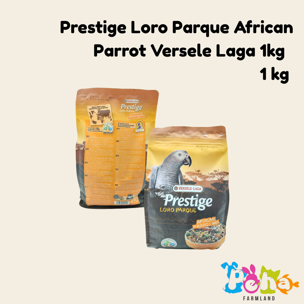 Prestige Loro Parque African Parrot Versele Laga 1kg  Makanan Parrot