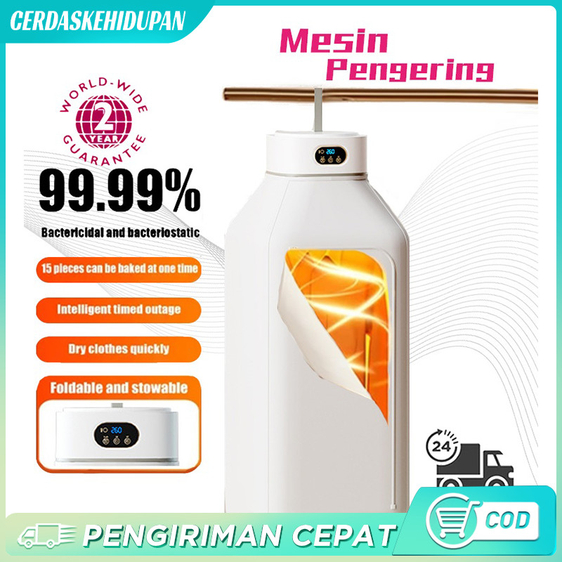 Mesin Pengering Pakaian Portabel Pemanas Pengering Pakaian Lipat Listrik Pengering Otomatis Untuk Pa