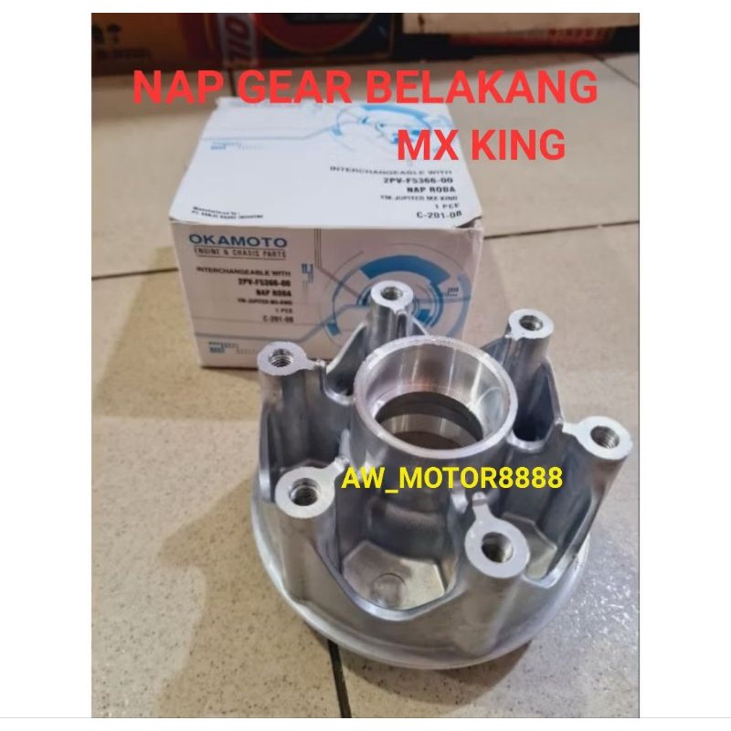 NAP GEAR NAPGEAR BELAKANG MX KING / MX KING 150 NAP RODA NAPRODA BELAKANG (OKAMOTO)