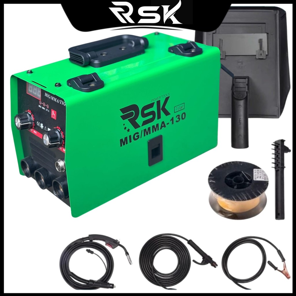 Mesin Las Inverter MIG-130A IGBT  Mesin las mig tanpa gas Inverter  Trafo las  Mesin las low watt  M