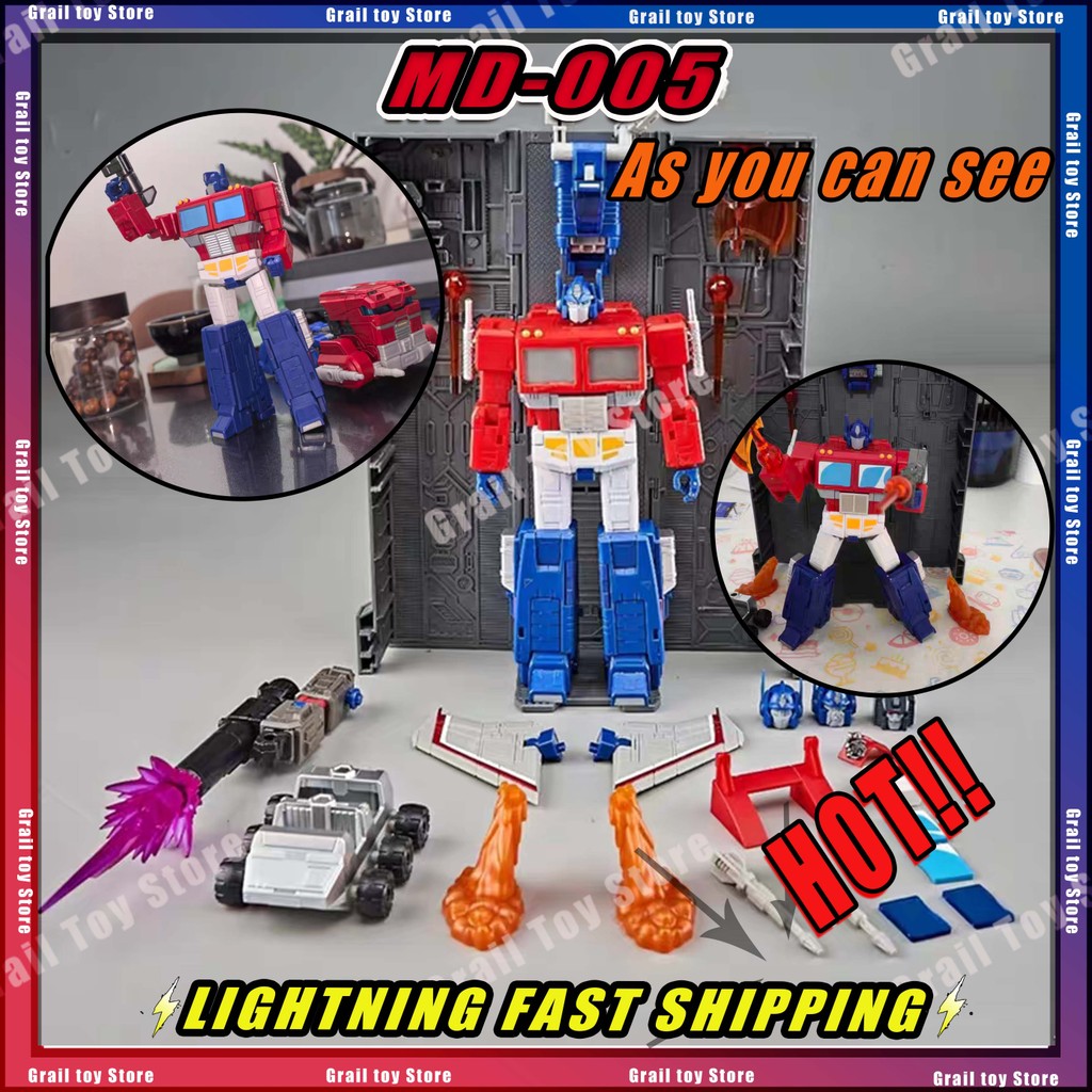 Transformation Md005 Upgraded Ko Ss86 Md-005 Op Anime Figurine Action Figure Optimus Prime Pvc Model