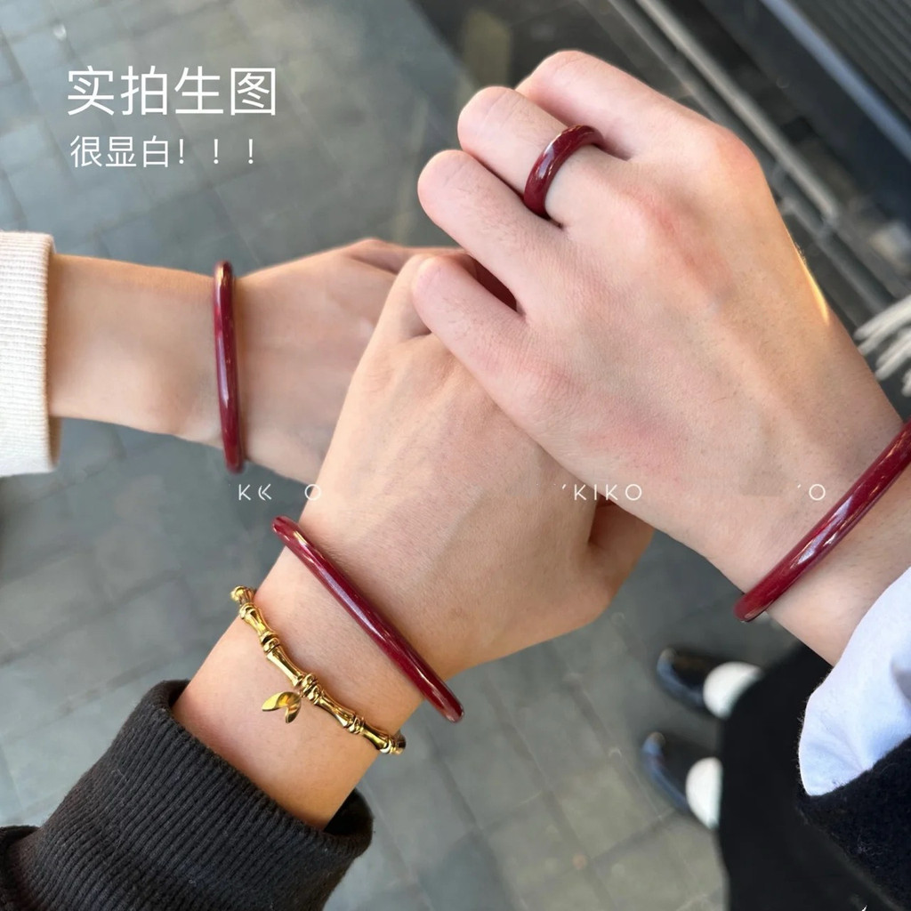 Gelang Cinnabar Merah Ulang Tahun Jingle Bracelet Muse Festival Gelang Jalanan Merah Gelang Gelang T