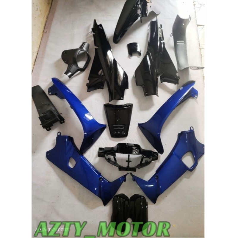 HONDA SUPRA FIT/SUPRA X LAMA BIRU-HITAM  bodi halus dan kasar
