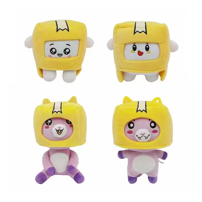 2025 New Kawaii Lanky Box Plush Toy Removable Anime Foxy Figure Soft Pillow Cartoon Animal Plush Dol