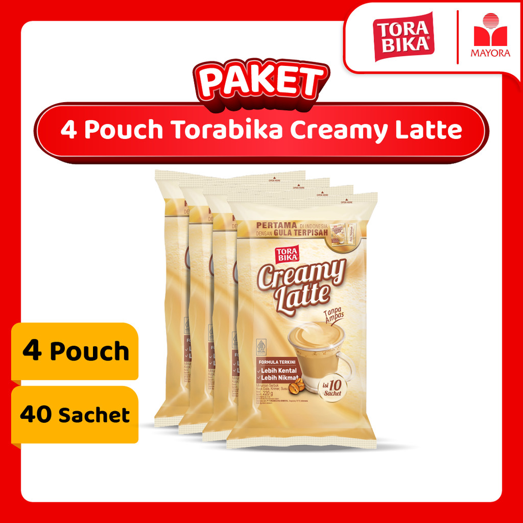 

Paket 4 Kopi Torabika Creamy Latte Pouch